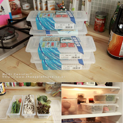 냉장고용기 생선/채소 전용 캐니스터 채반포함